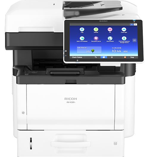 IM 430Fb Black and White Multifunction Printer Keep print costs low